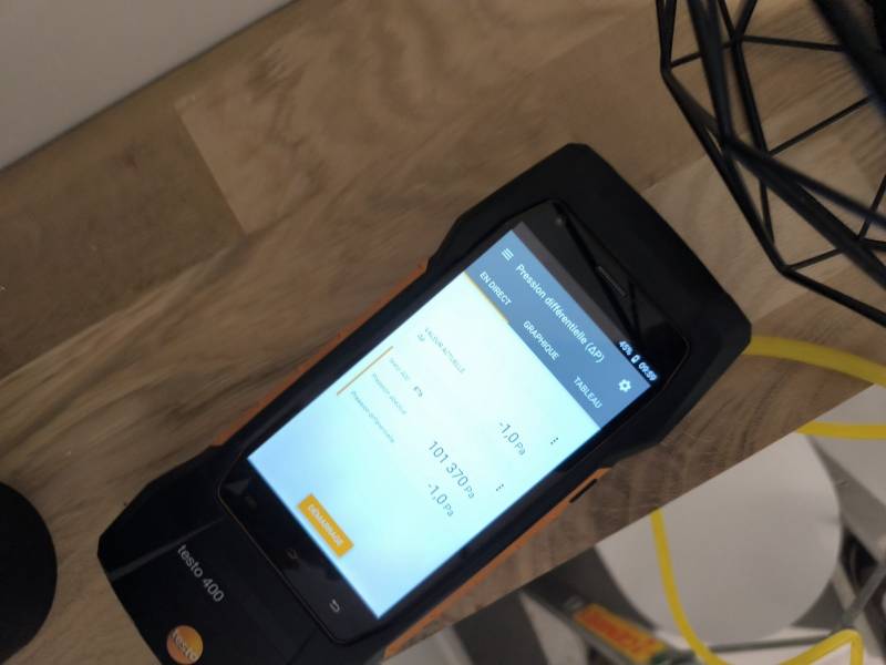 Le résultat attendu doit être de 80 Pascal